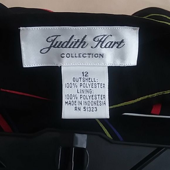 Vintage Judith Hart Collection Striped Wrap Maxi Skirt Size Medium - Picture 5 of 16